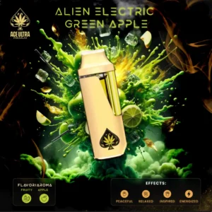 alien electric green apple – ace ultra premium disposable vape 2g